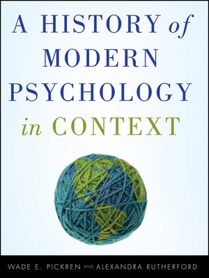 cover image of A History of Modern Psychology in Context